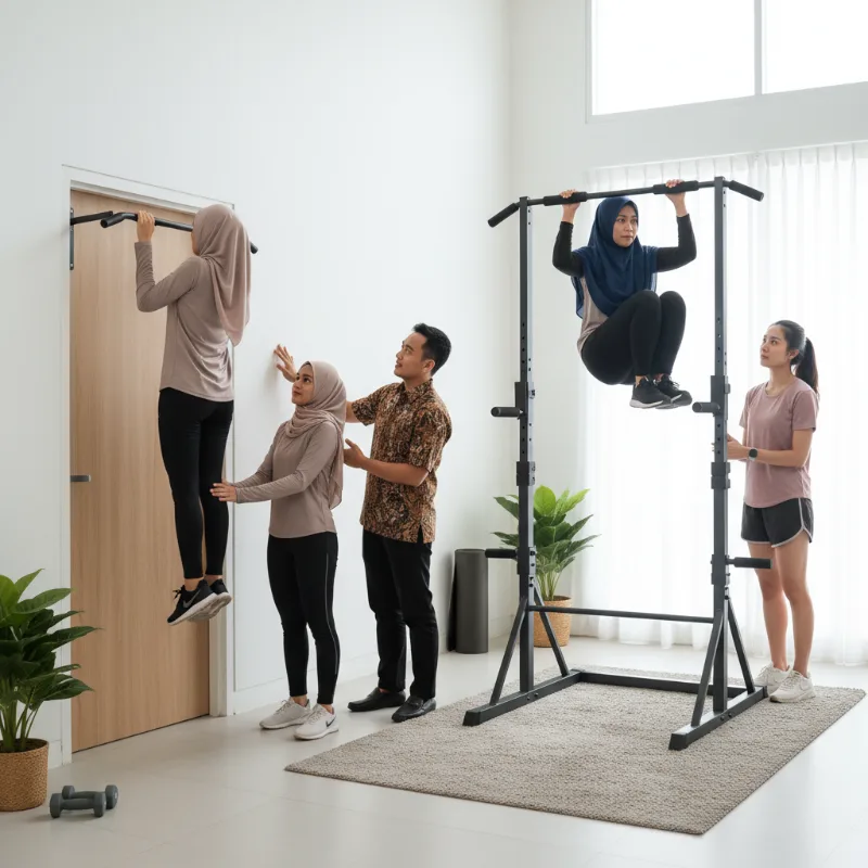 Pull-Up Bar Model Pintu vs Model Berdiri, Mana yang Lebih Praktis