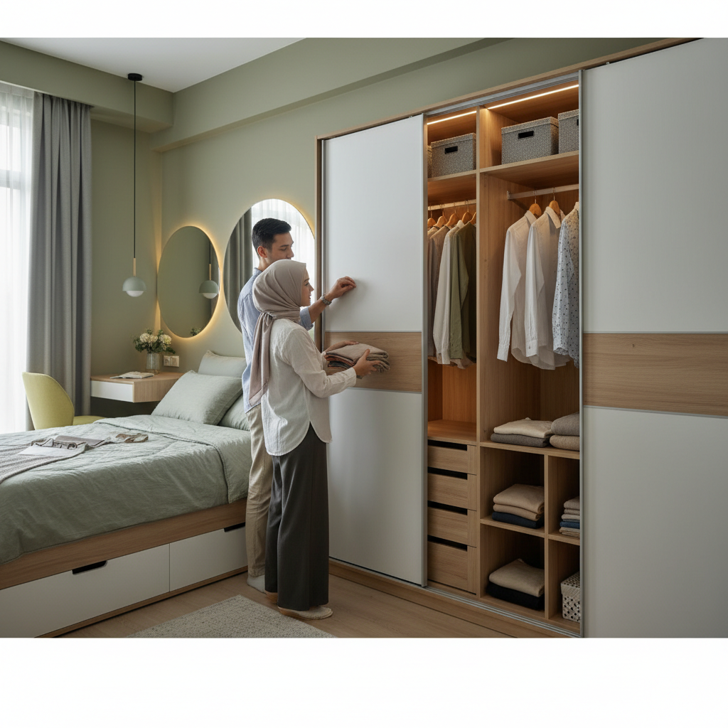 Rekomendasi Lemari Pakaian Terbaik untuk Kamar Ukuran Kecil