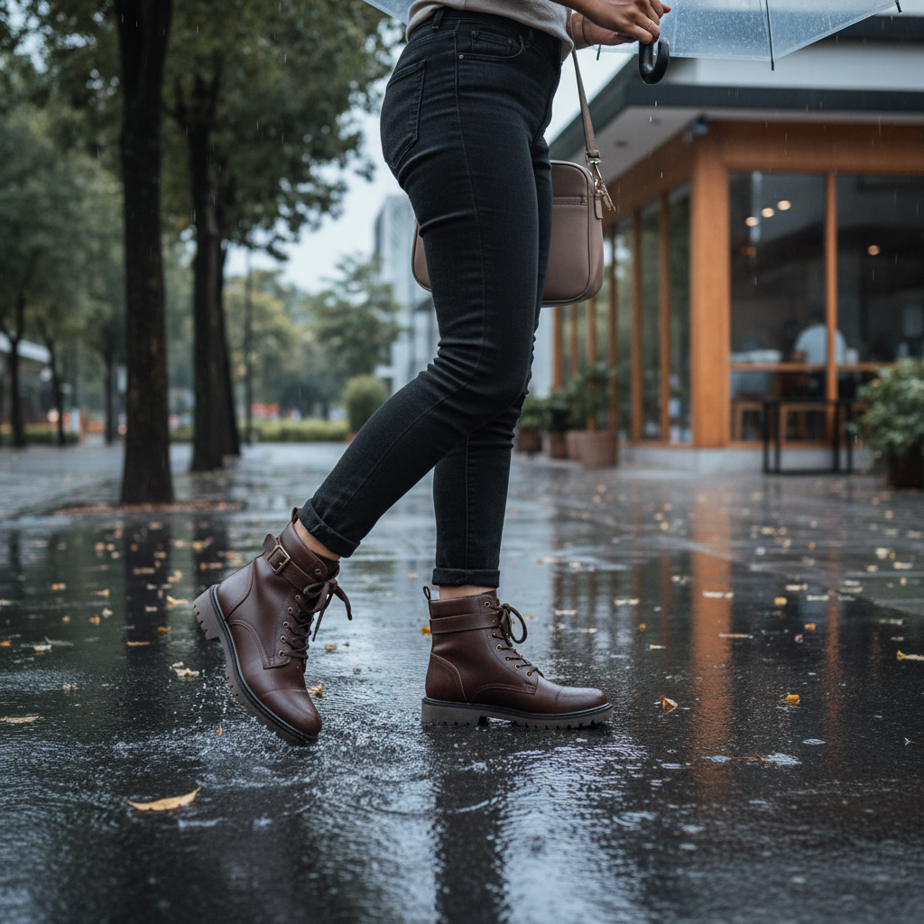 Rekomendasi Sepatu Boots Wanita Terbaik untuk Musim Hujan