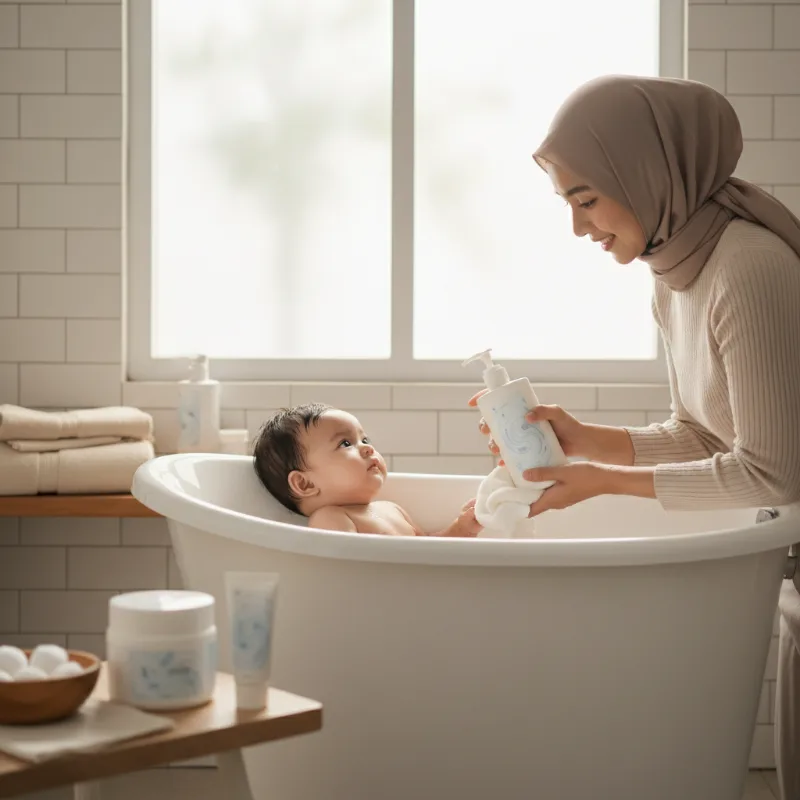 Sabun Mandi Bayi untuk Kulit Sensitif yang Mudah Kering