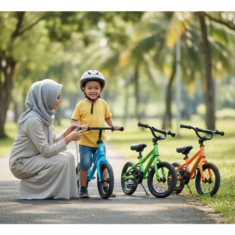 Sepeda Anak yang Sesuai Tinggi Badan dan Usia untuk Belajar Mengayuh