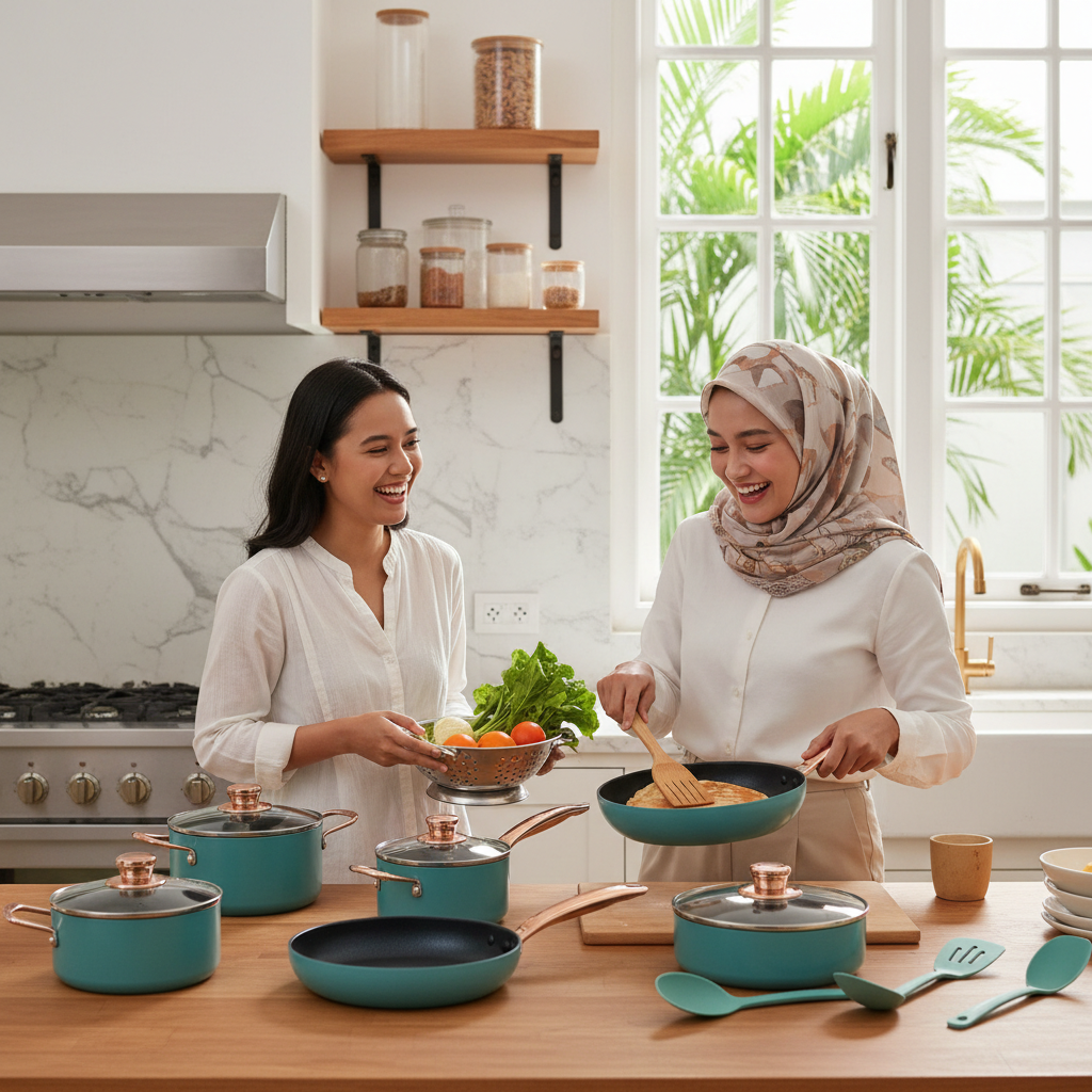 Set Alat Masak Anti Lengket Untuk Rumah