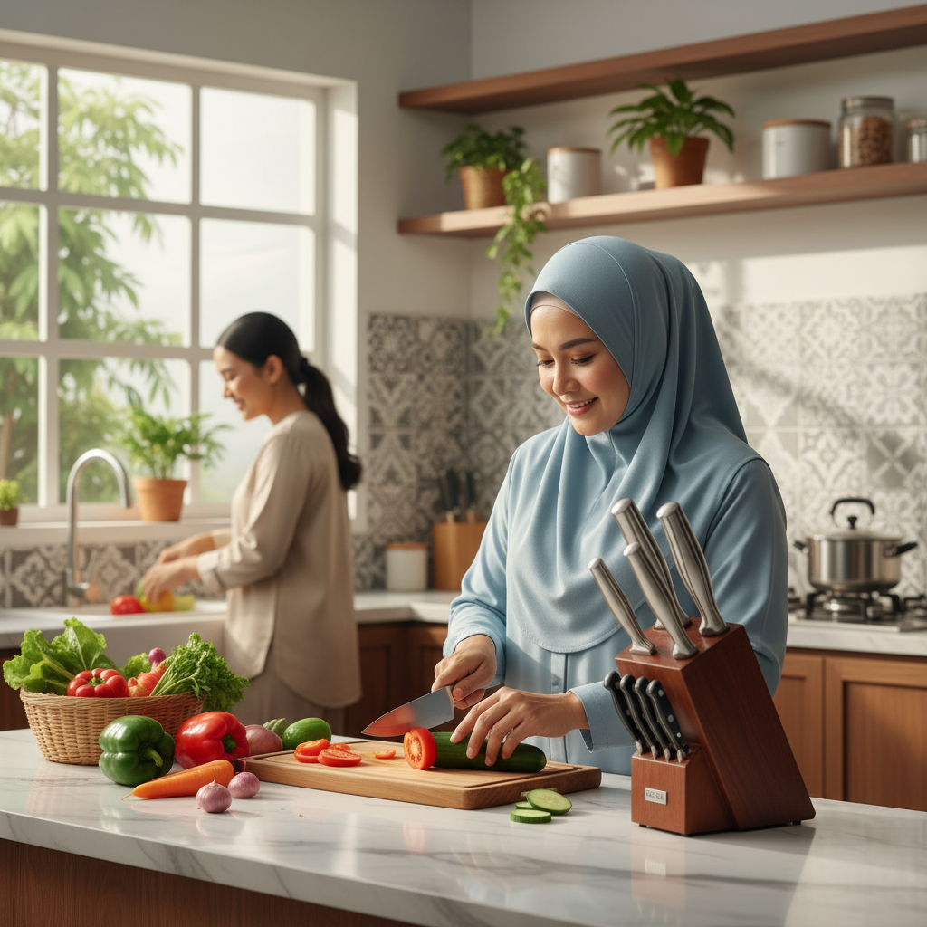Set Pisau Dapur Premium Untuk Penggunaan Harian
