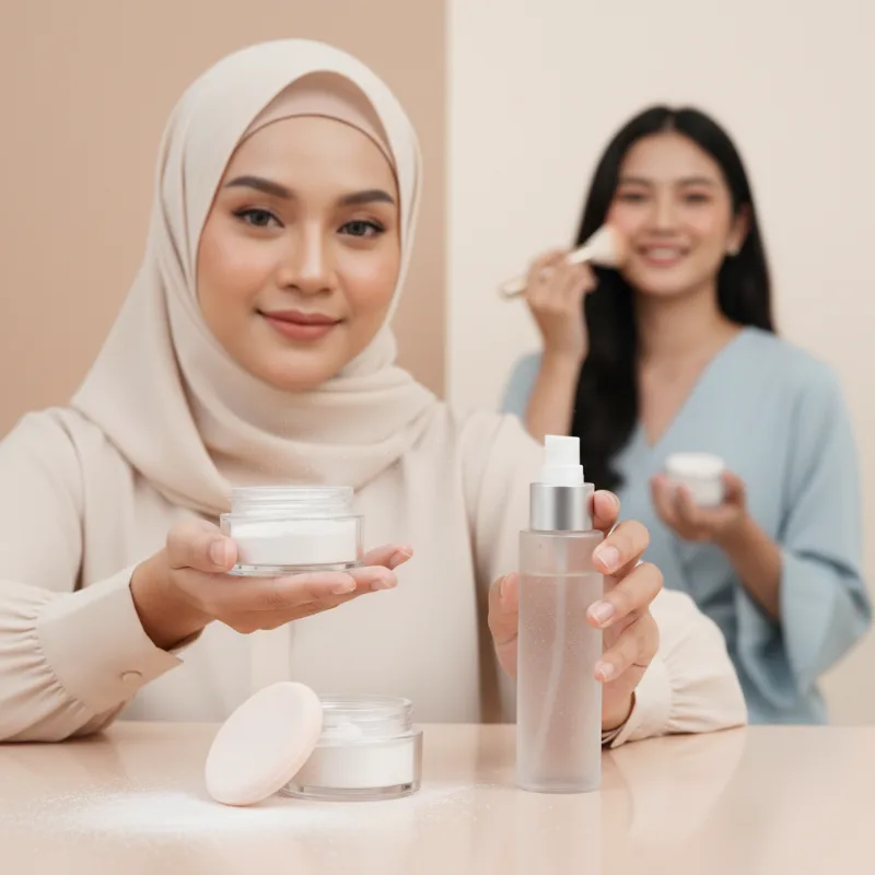 Setting Powder vs Setting Spray: Mana yang Lebih Efektif untuk Kulit Berminyak?