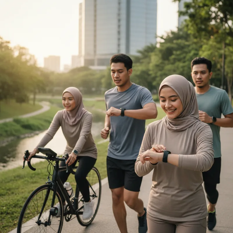 Smartwatch untuk Mendukung Aktivitas Lari dan Bersepeda Sehari-hari