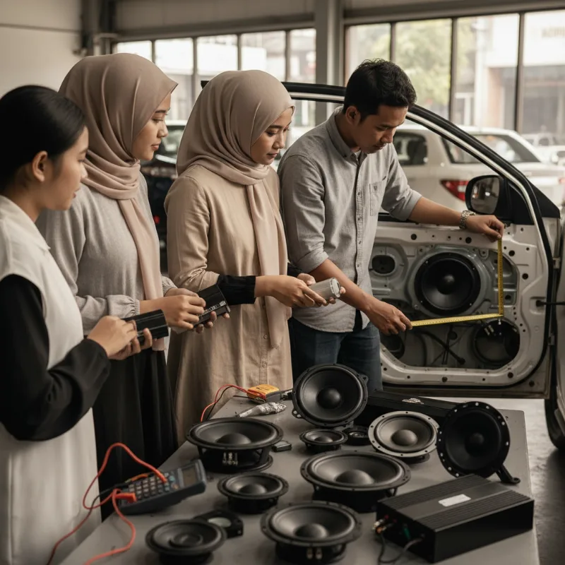 Speaker Mobil Berdasarkan Ukuran Pintu dan Daya Amplifier yang Tersedia