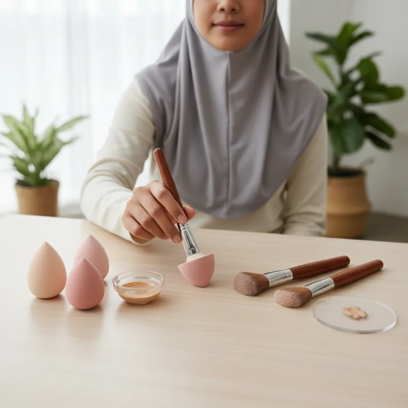 Spons Makeup vs Kuas untuk Foundation: Mana yang Memberikan Hasil Lebih Merata?