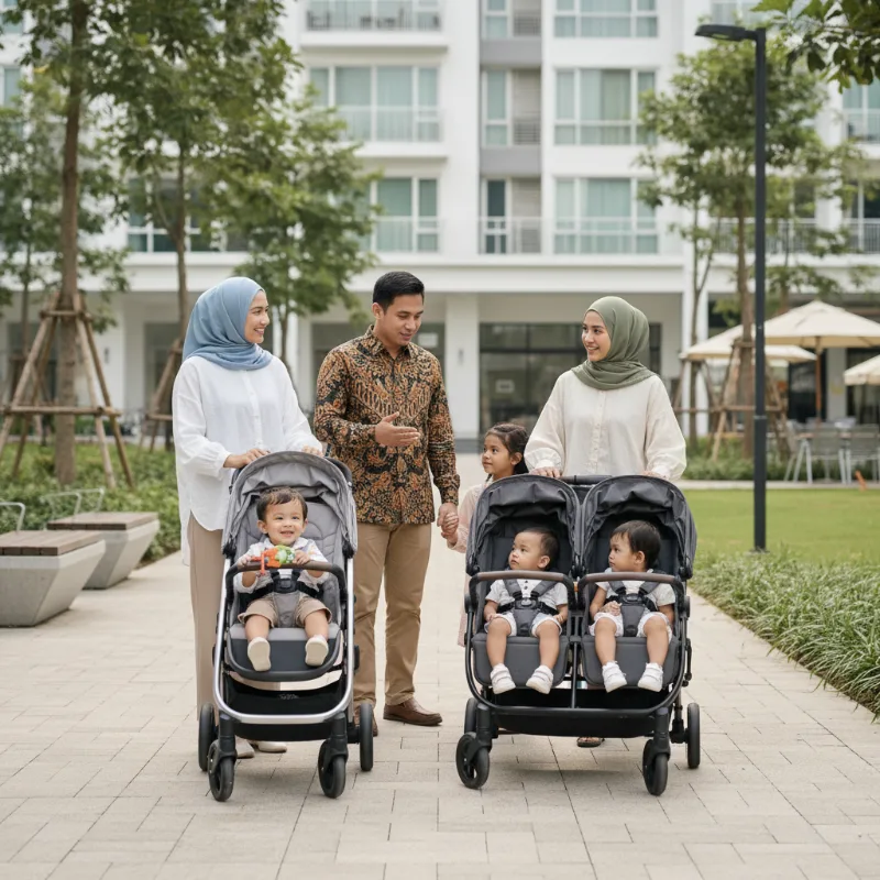 Stroller Single vs Stroller Tandem untuk Keluarga dengan Dua Anak