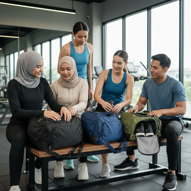 Tas Gym Ringan dan Berkompartemen Lengkap untuk Latihan Harian