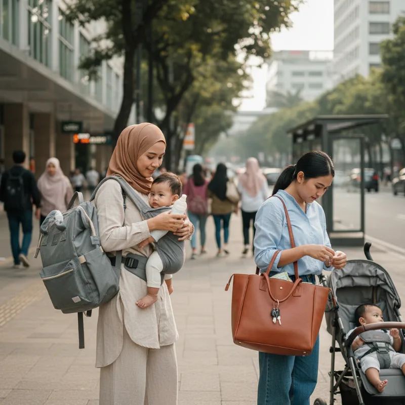 Tas Popok Model Backpack vs Tote, Mana yang Lebih Nyaman Dibawa
