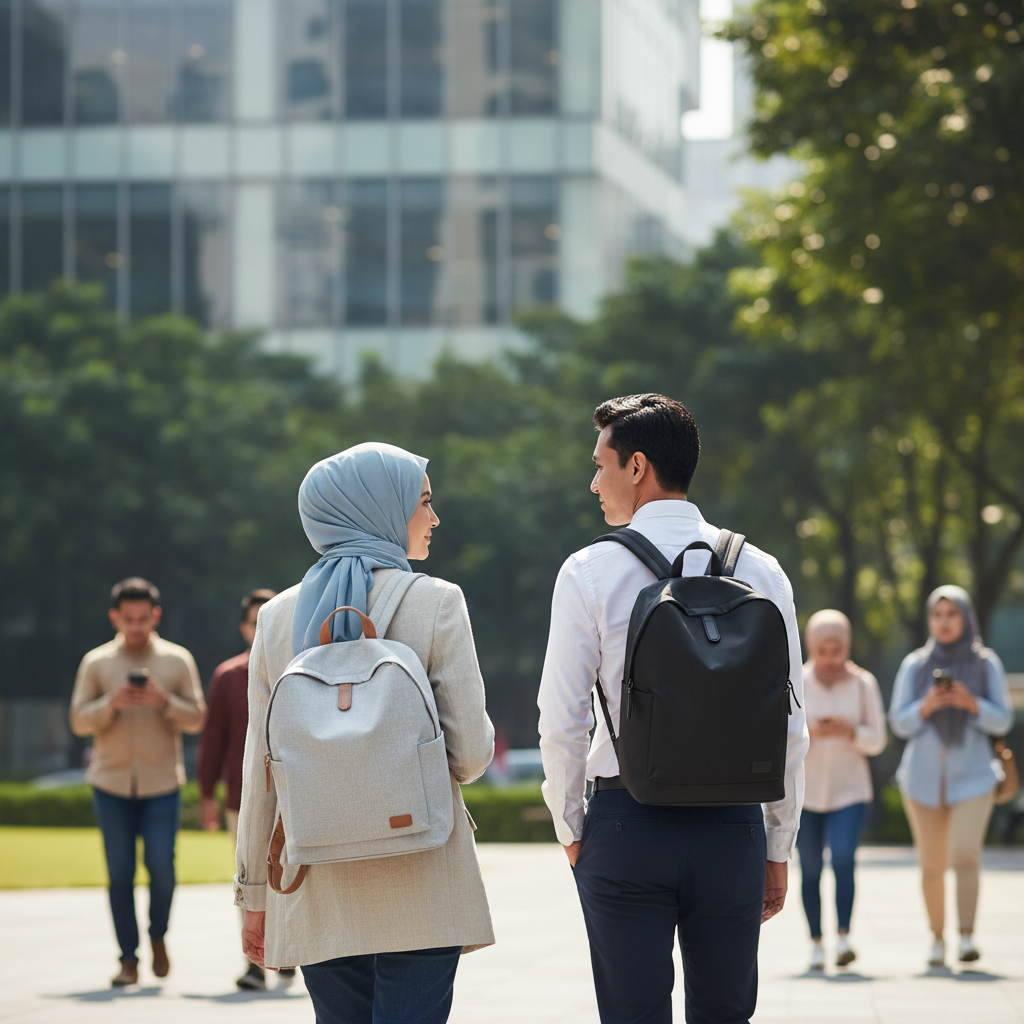 Tas Ransel Ringan untuk Kerja