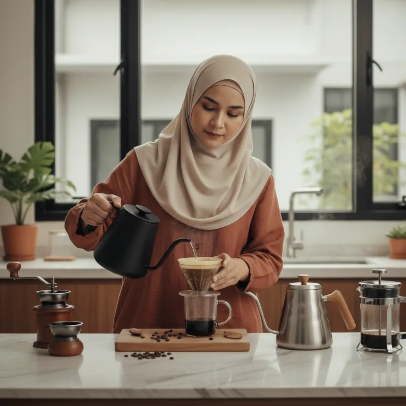 Teko Gooseneck vs Teko Biasa untuk Seduh Kopi Manual di Rumah