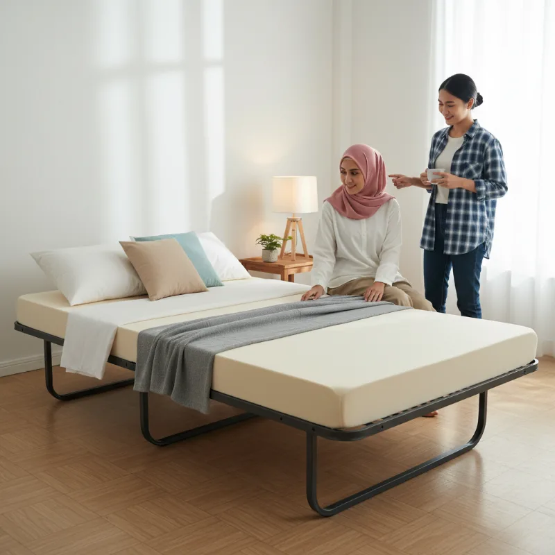 Tempat Tidur Lipat Terbaik untuk Tamu: Kekuatan Rangka dan Kenyamanan Kasur