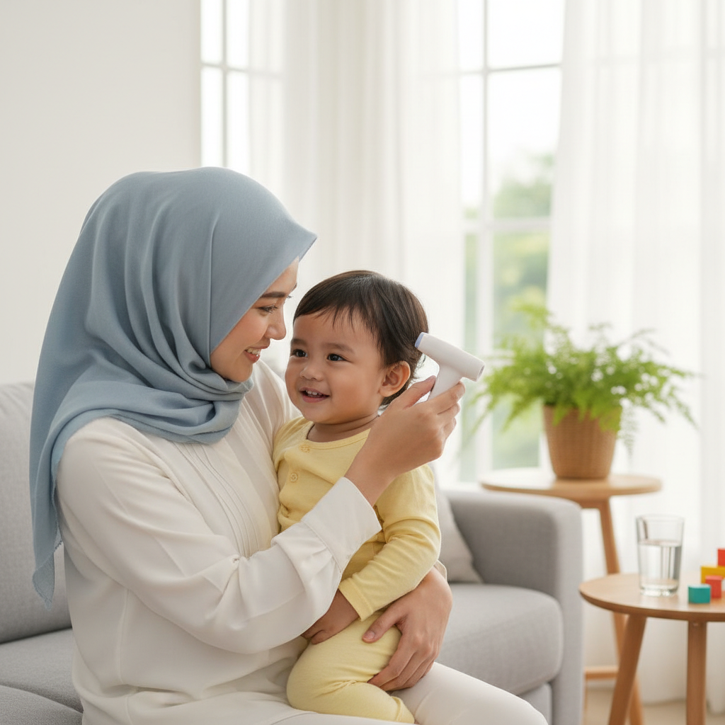 Termometer Digital Untuk Pemantauan Suhu Anak