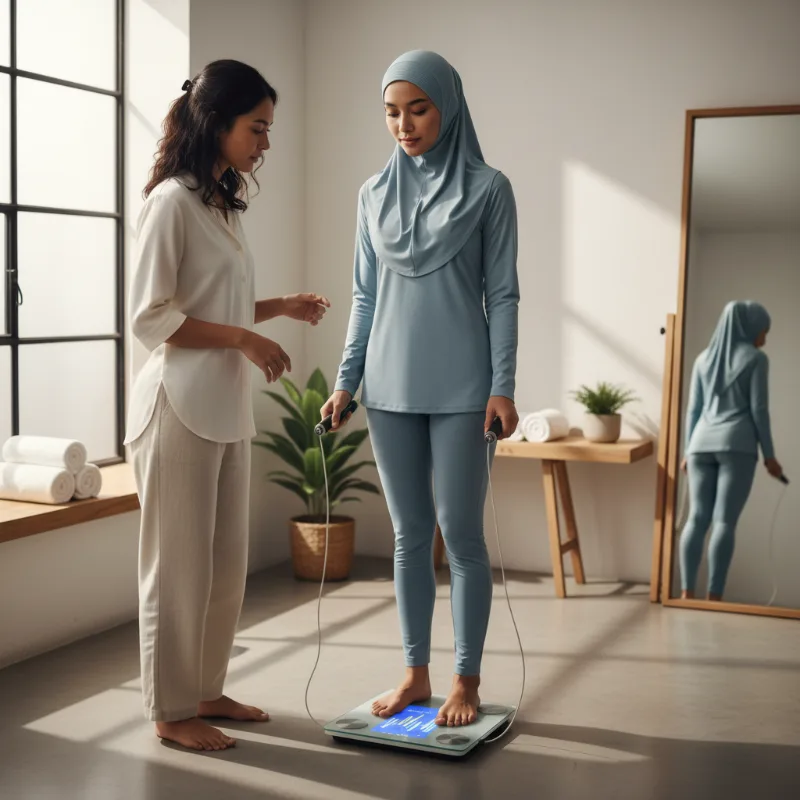 Timbangan Badan Digital yang Mengukur Komposisi Tubuh Secara Lengkap
