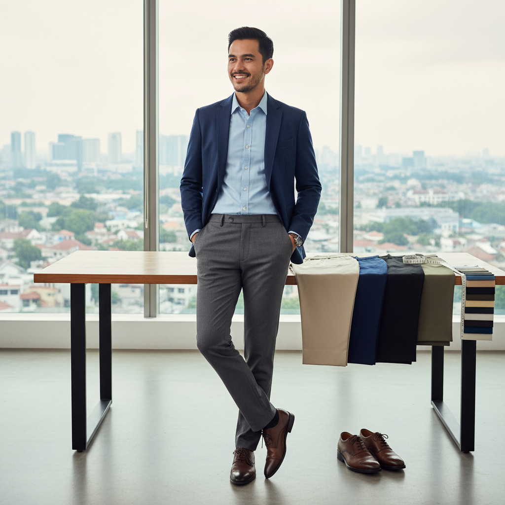 Tips Memilih Celana Formal Pria yang Nyaman untuk Kerja Seharian