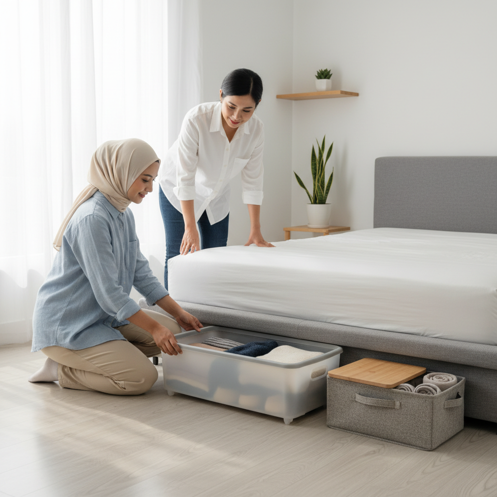 Tips Memilih Penyimpanan Bawah Tempat Tidur untuk Kamar Minimalis