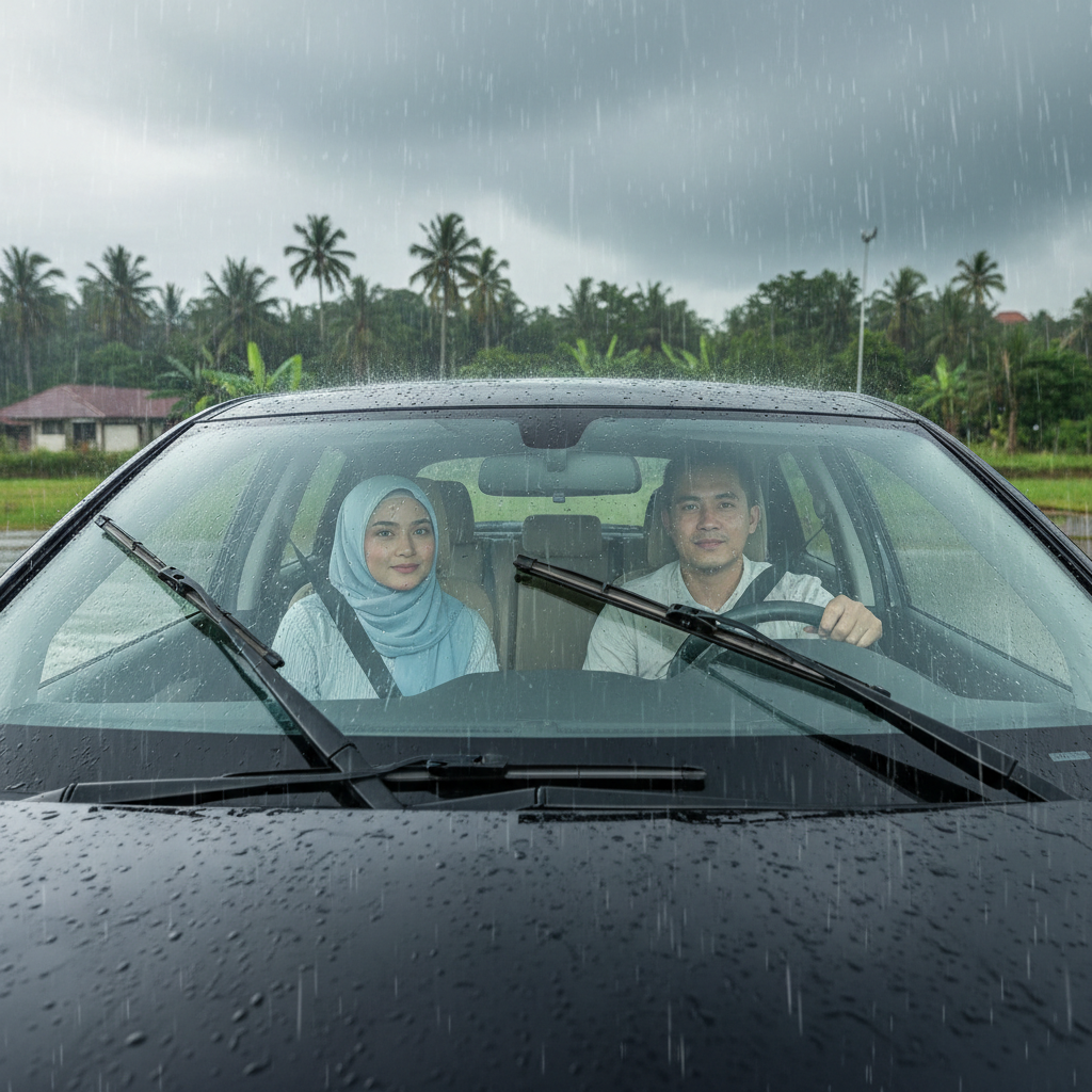 Wiper Mobil Tahan Hujan Lebat
