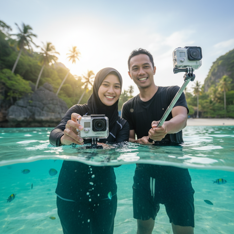 Action Camera untuk Aktivitas Outdoor, Tahan Air hingga Kedalaman Berapa
