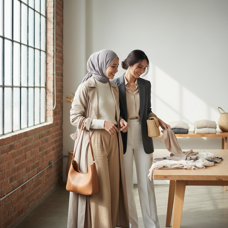 Cara Memadukan Warna Pakaian Netral