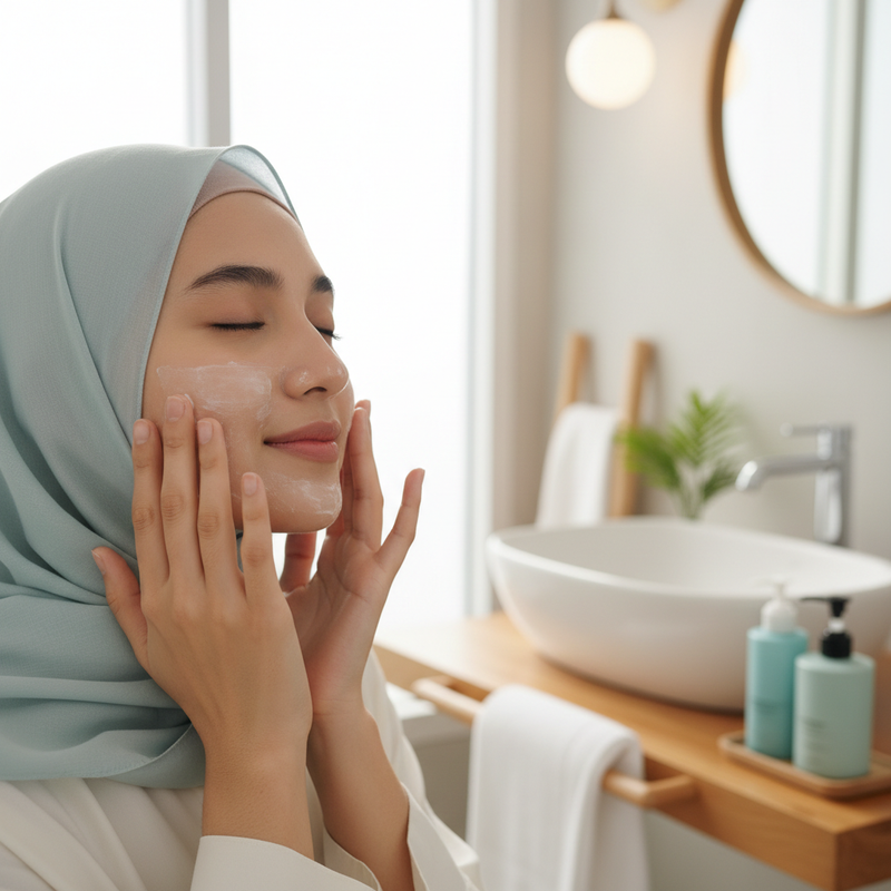 Cara Membersihkan Wajah dengan Teknik Lembut