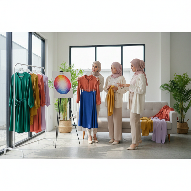 Cara Memilih Warna Pakaian yang Serasi