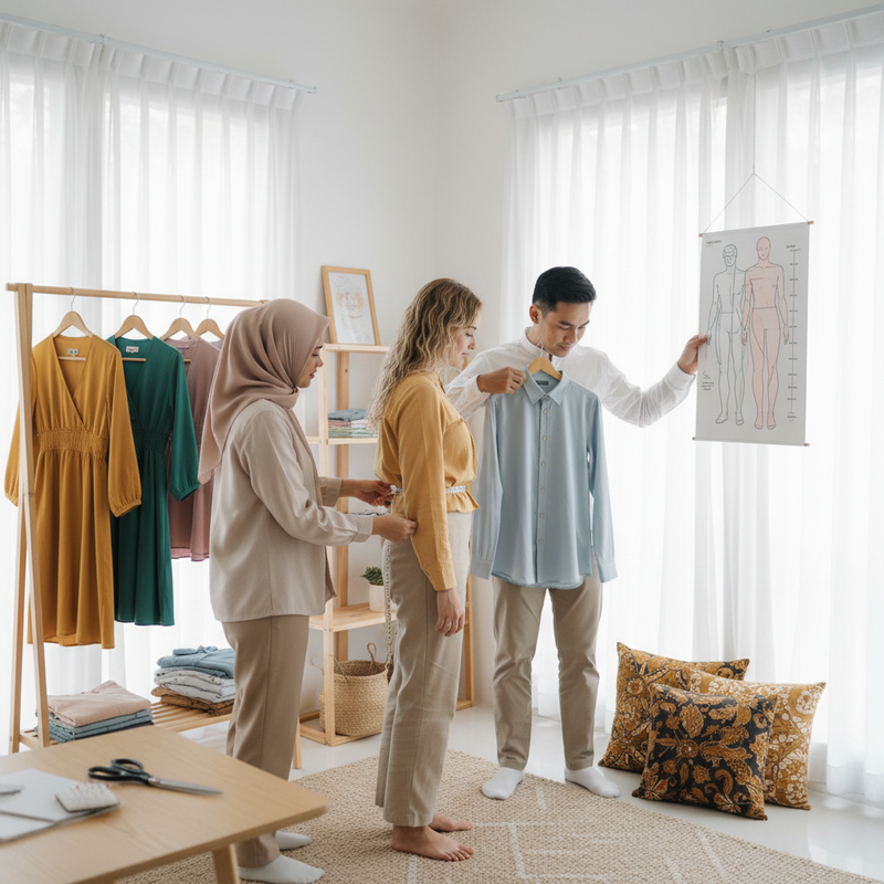 Cara Menentukan Ukuran Pakaian Tepat