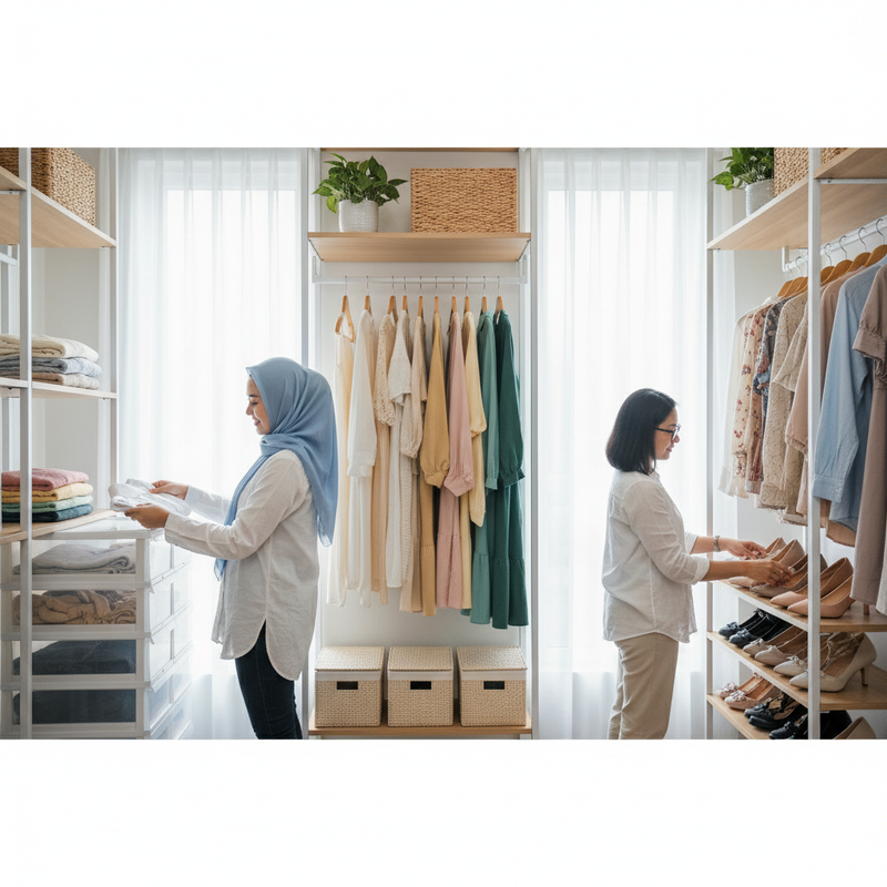 Cara Menyusun Lemari Tanpa Berantakan