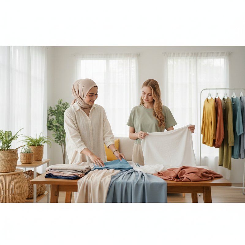 Cara Pilih Bahan Pakaian Nyaman