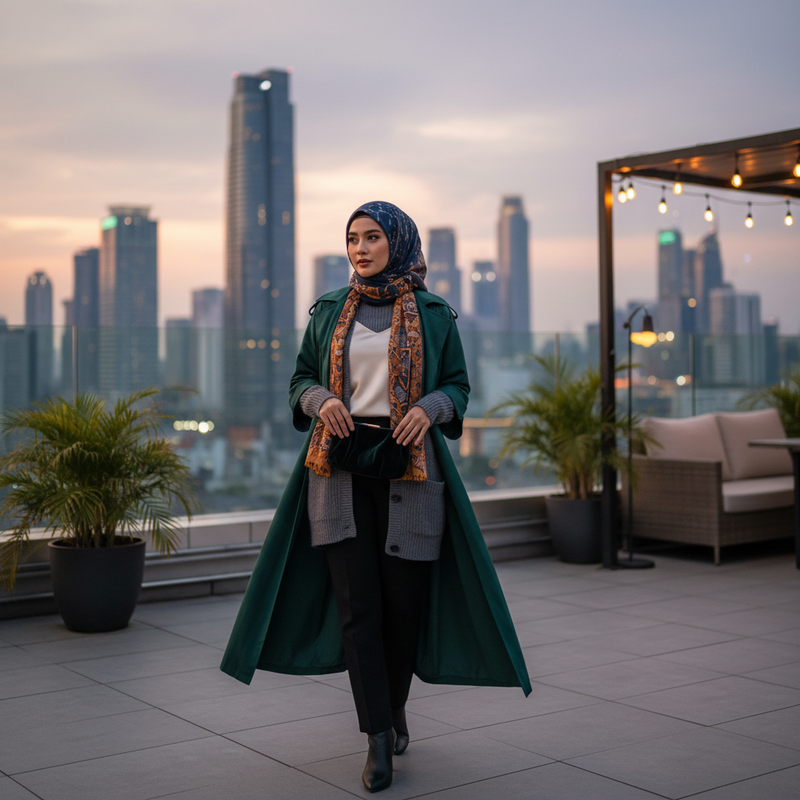 Fashion Layering untuk Malam Hari