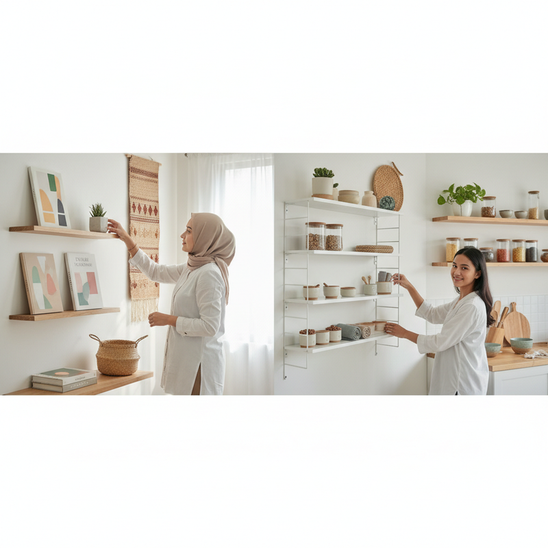 Inspirasi Rak Dinding Minimalis untuk Penyimpanan Smart