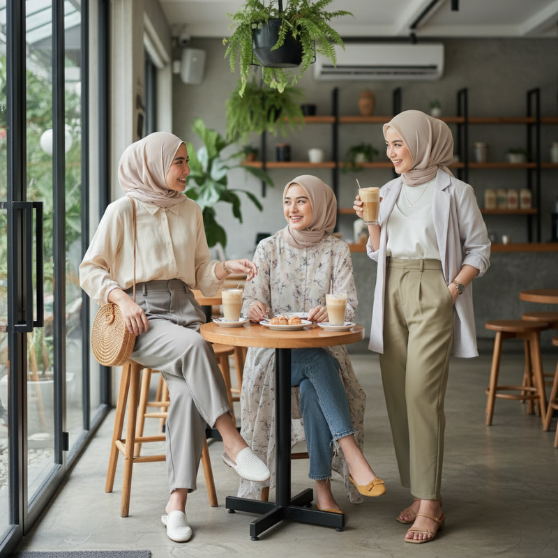 Outfit Casual Elegan untuk Hangout