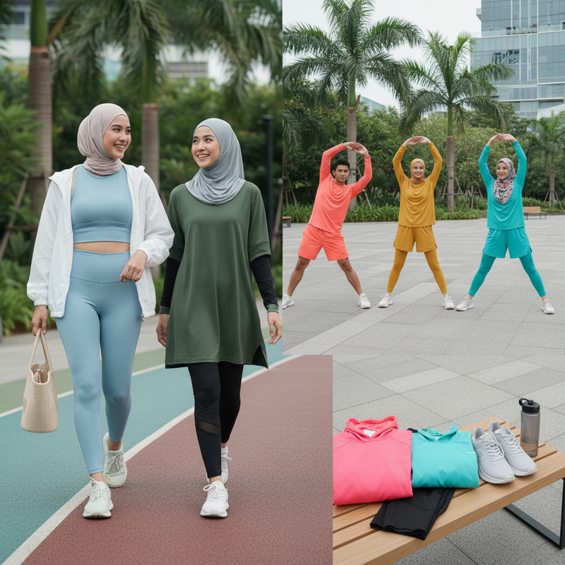 Outfit Olahraga Tetap Stylish