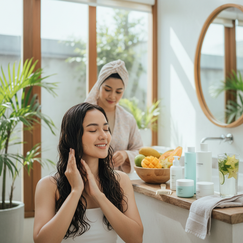 Rutinitas Perawatan Rambut untuk Cuaca Panas