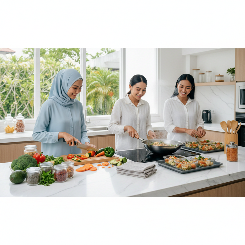 Teknik Memasak Sehat untuk Aktivitas Sibuk