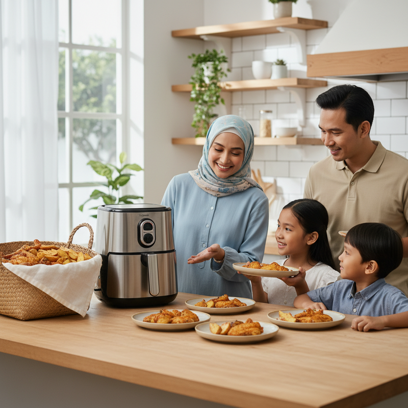 Air Fryer, Kapasitas Berapa yang Cukup untuk Keluarga Empat Orang