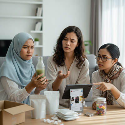 Alasan Produk Wellness Viral di Media Sosial Tidak Otomatis Terbukti Aman