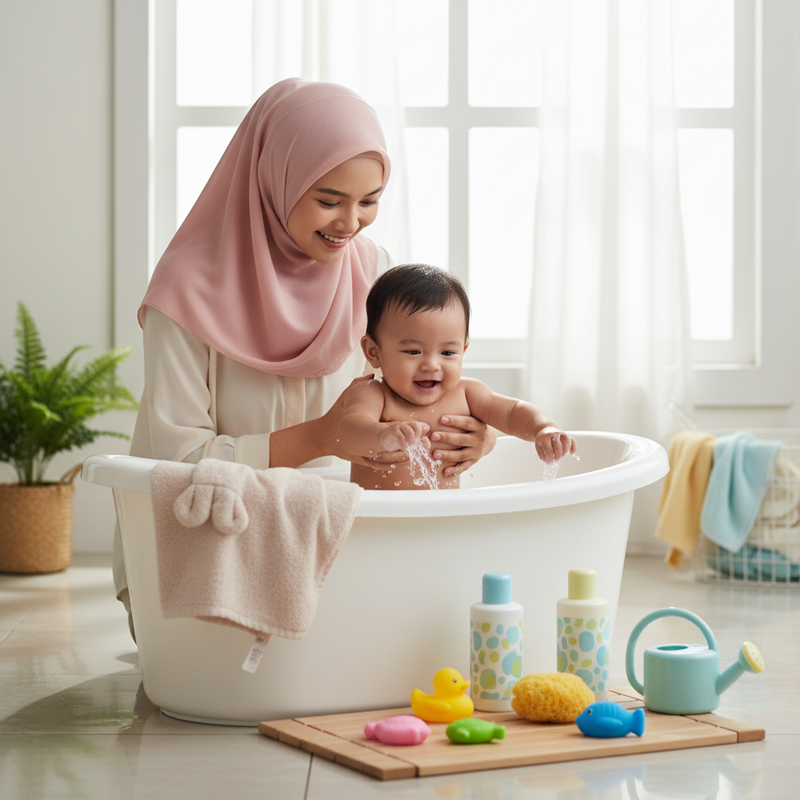 Alat Mandi Anak Aman