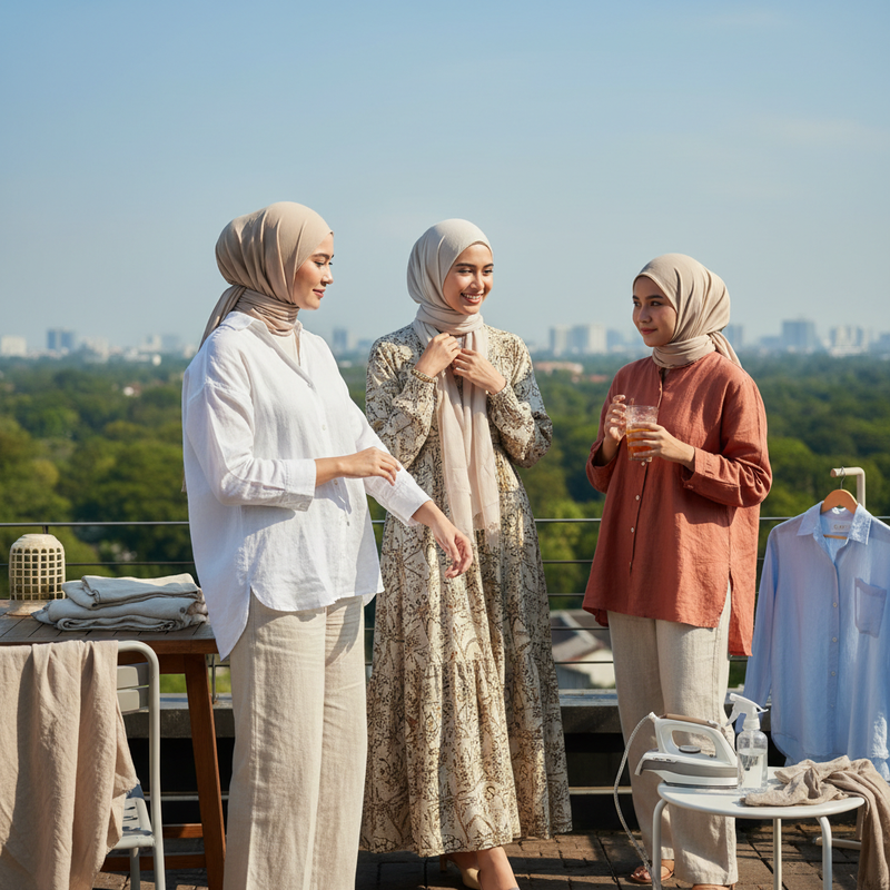 Bahan Linen di Cuaca Panas, Seberapa Mudah Kusut dan Cara Mengatasinya