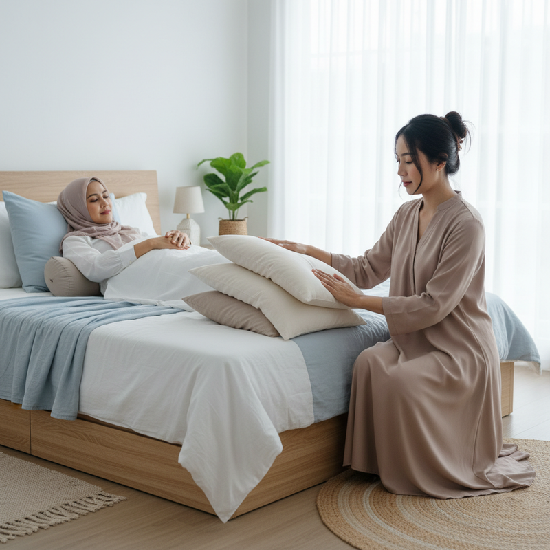 Bantal dan Guling untuk Tidur Tanpa Nyeri Leher, Ketebalan Berapa yang Tepat