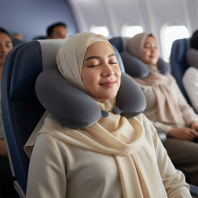 Bantal Leher Ergonomis untuk Istirahat