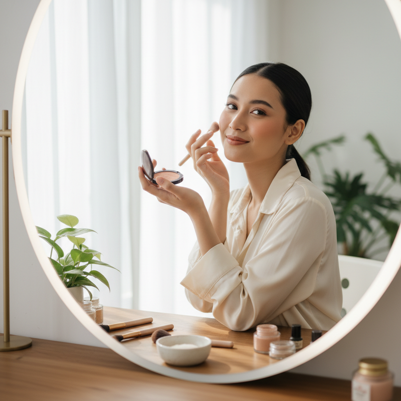 Blush On Powder atau Cream untuk Tampilan Tahan Lama