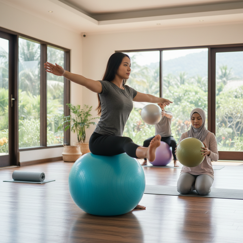 Bola Yoga untuk Latihan Keseimbangan