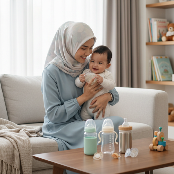 Botol Susu dengan Material Aman