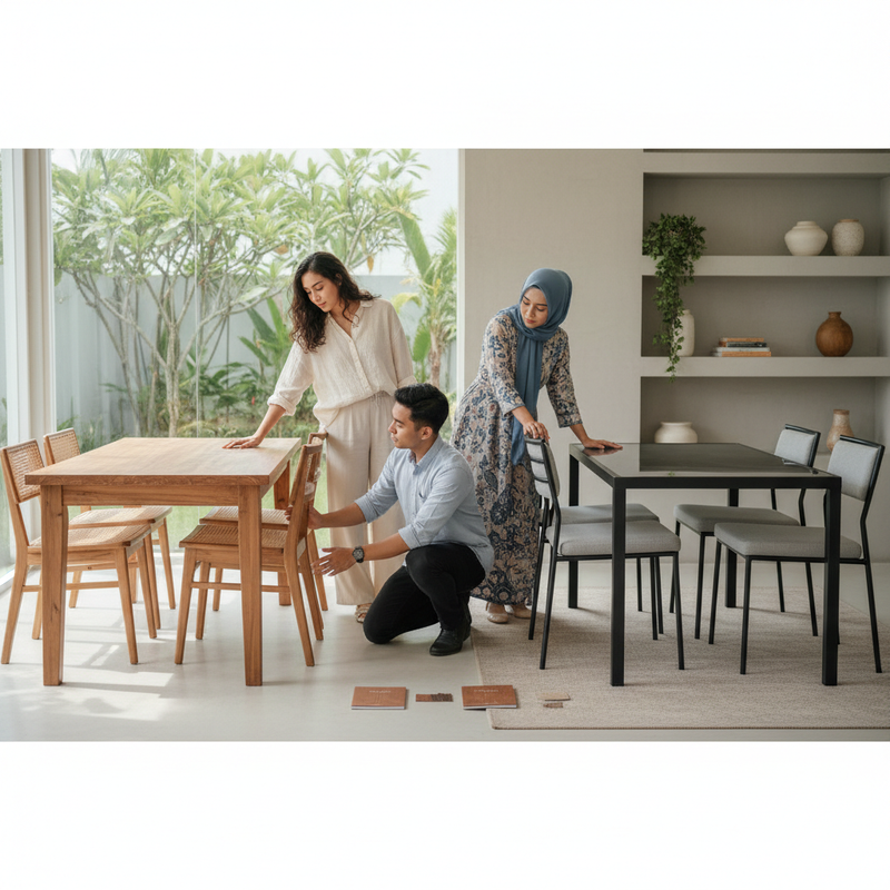 Cara Membandingkan Furnitur Kayu dan Besi