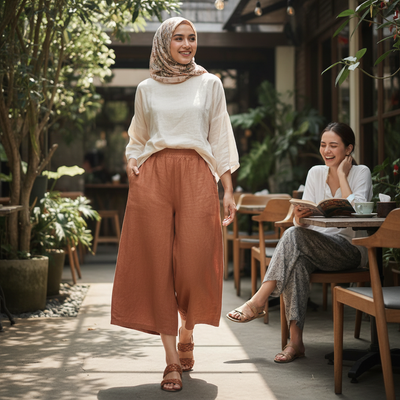 Celana Kulot, Potongan dan Bahan yang Paling Nyaman untuk Aktivitas Harian