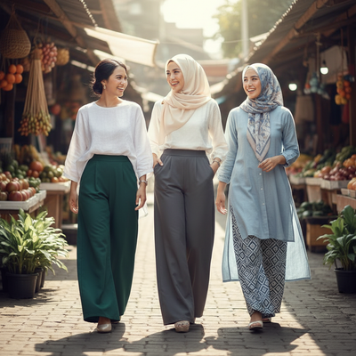 Celana Palazzo, Bahan Apa yang Tidak Mudah Kusut untuk Aktivitas Luar