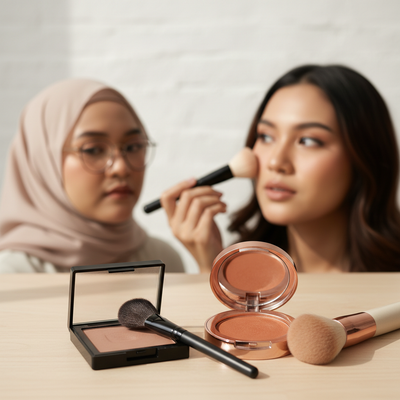 Contour Powder versus Bronzer: Perbedaan Fungsi dan Cara Pengaplikasian
