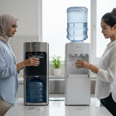 Dispenser Air Galon Bawah atau Galon Atas, Mana yang Lebih Higienis