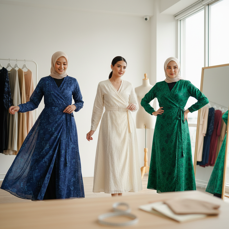 Dress Wrap untuk Berbagai Bentuk Tubuh, Cara Memilih Ukuran yang Tepat